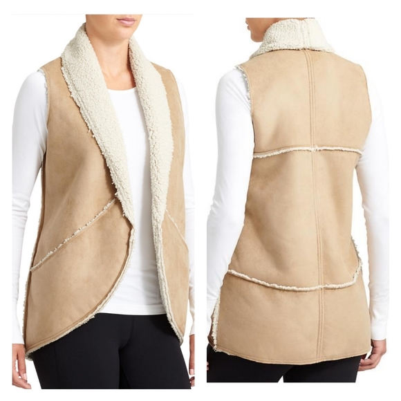 Athleta Jackets & Blazers - Athleta Shearling Wrap Vest